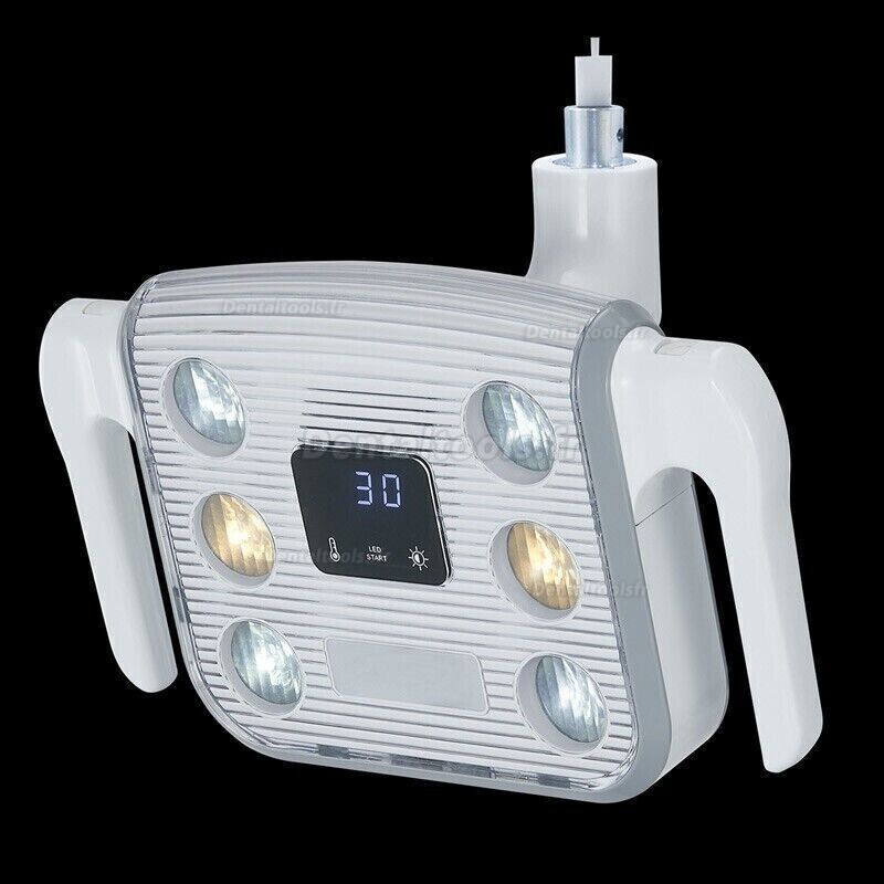 Lampe chirurgicale à induction dentaire sans ombre 10W pour fauteuil dentaire avec écran LCD 6 LED JH-09